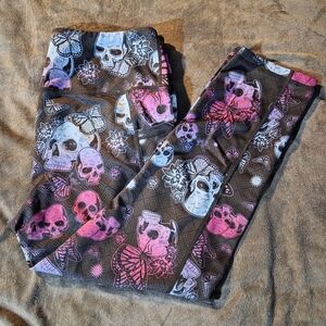 CVG Skull and Butterfly CAPRI Leggings